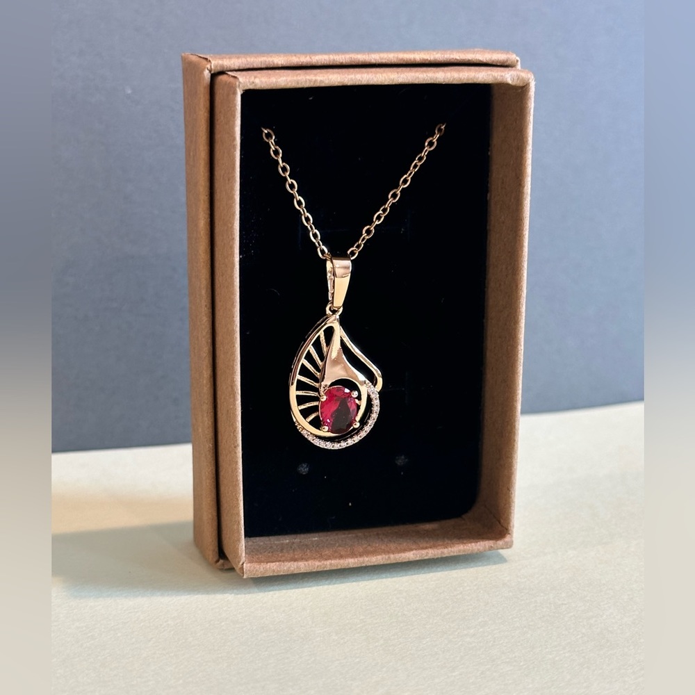 Dark Pink Necklace